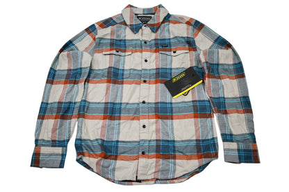 Klim 3631-000-120-644 Womens Small Moonstruck/Castlerock Upland Owen Heavyweight Flannel Longsleeve Shirt NOS
