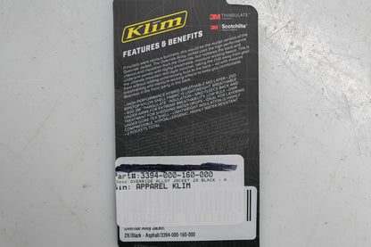 Klim 3394-000-160-000 Mens 2XL Black/Charcoal Overide Alloy Jacket NOS