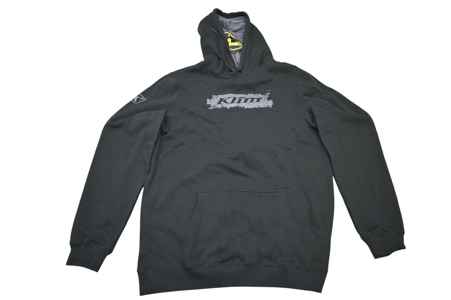 Klim 6577-000-130-000 Mens Medium Black/Asphalt Patriot Hoodie NOS