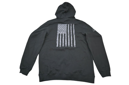 Klim 6577-000-130-000 Mens Medium Black/Asphalt Patriot Hoodie NOS