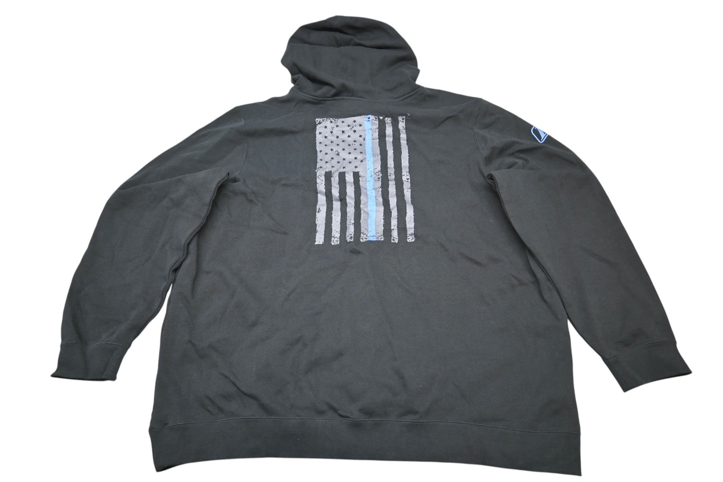 Klim 6577-000-170-001 Mens 3XL Black/Asphalt/Blue Patriot Hoodie NOS