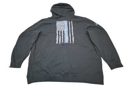 Klim 6577-000-170-001 Mens 3XL Black/Asphalt/Blue Patriot Hoodie NOS