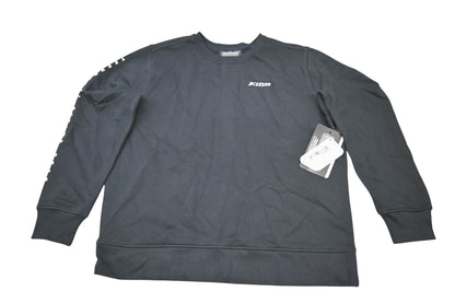 Klim 6627-000-150-002 Womens XL Black/White Morgan Ridge Crew Sweater NOS