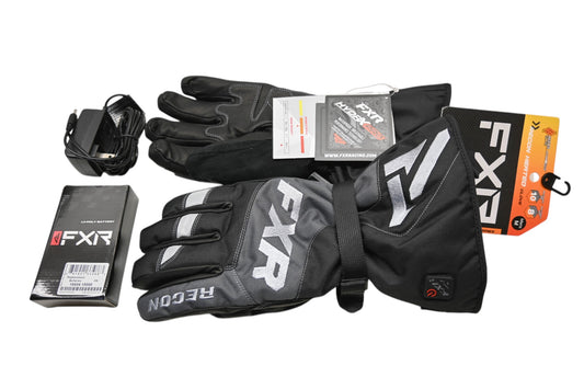 FXR 200810-1000-10 Mens Medium Black Heated Recon Glove Kit NOS