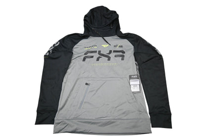FXR 241122-0510-10 Unisex Medium Gray/Black Moto Tech Pullover Hoodie NOS