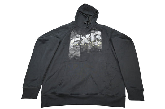 FXR 231156-1065-19 Unisex 2XL Black/HiVis Broadcast Pullover Hoodie NOS