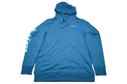 Klim 3602-000-150-242 Womens XL Deep Lagoon/Electric Green Mariposa Long Pullover Hoodie NOS