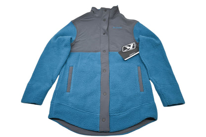Klim 3590-000-130-248 Womens Medium Deep Lagoon/Asphalt High Pile Mountain Fleece Jacket NOS
