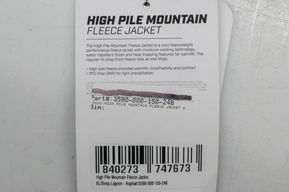 Klim 3590-000-150-248 Womens XL Deep Lagoon/Asphalt High Pile Mountain Fleece Jacket NOS