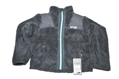 FXR 231202-1052-13 Womens Large Black/Mint Mantra Sherpa Jacket NOS