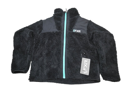 FXR 231202-1052-16 Womens XL Black/Mint Mantra Sherpa Jacket NOS