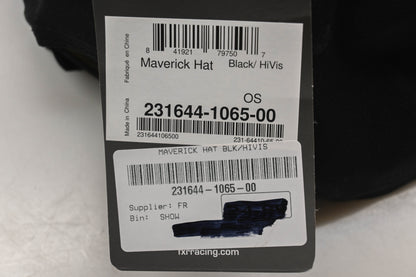FXR 231644-1065-00 OS Black/HiVis Mavrick Hat NOS