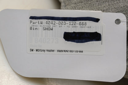 Klim 4042-003-120-668 Small/Medium Gray Heather/Black Glacier Hat NOS