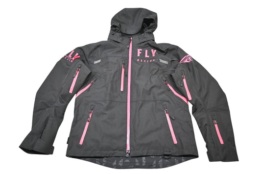 Fly Racing 470-4502M Womens Medium Black/Pink Carbon Jacket NOS