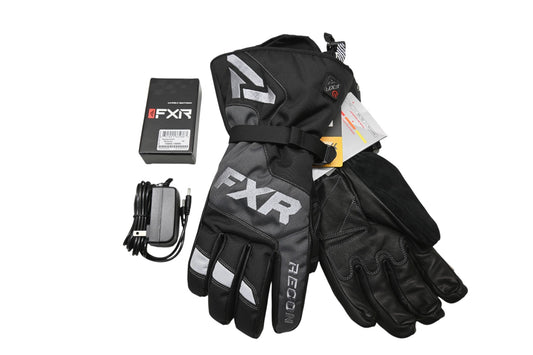 FXR 200810-1000-13 Mens Large Black Heated Recon Glove Kit NOS