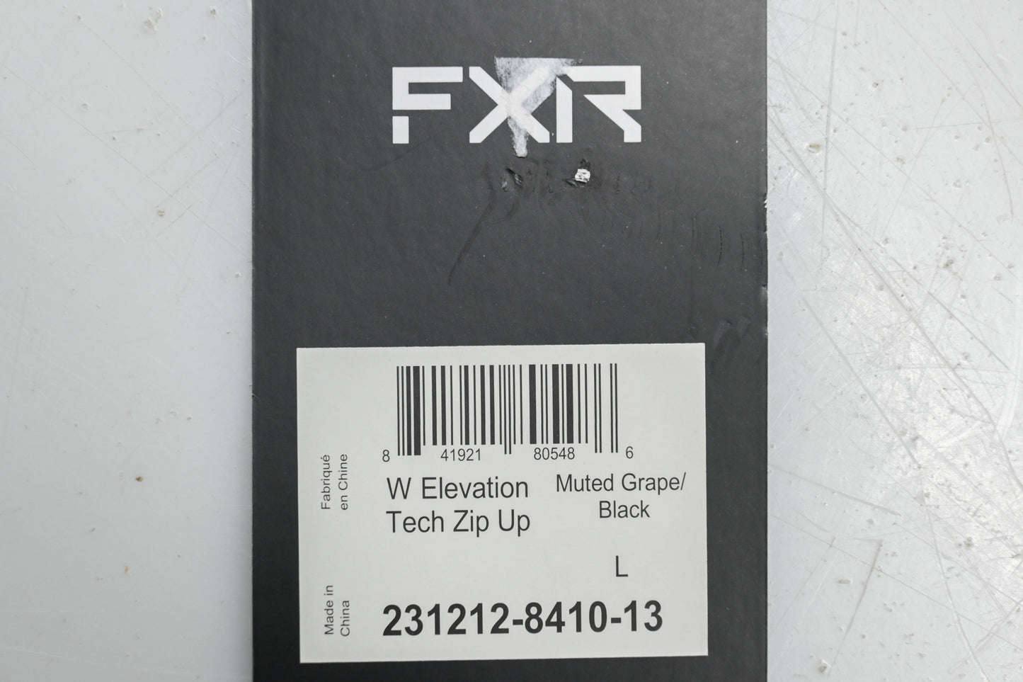 FXR 231212-8410-13 Womens Large Muted Grape/Black Elevation Tech Zip-Up NOS