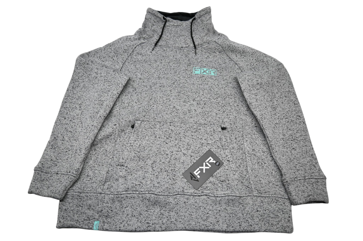 FXR 231204-0752-16 Womens XL Grey Heather/Mint Ember Pullover Sweater NOS