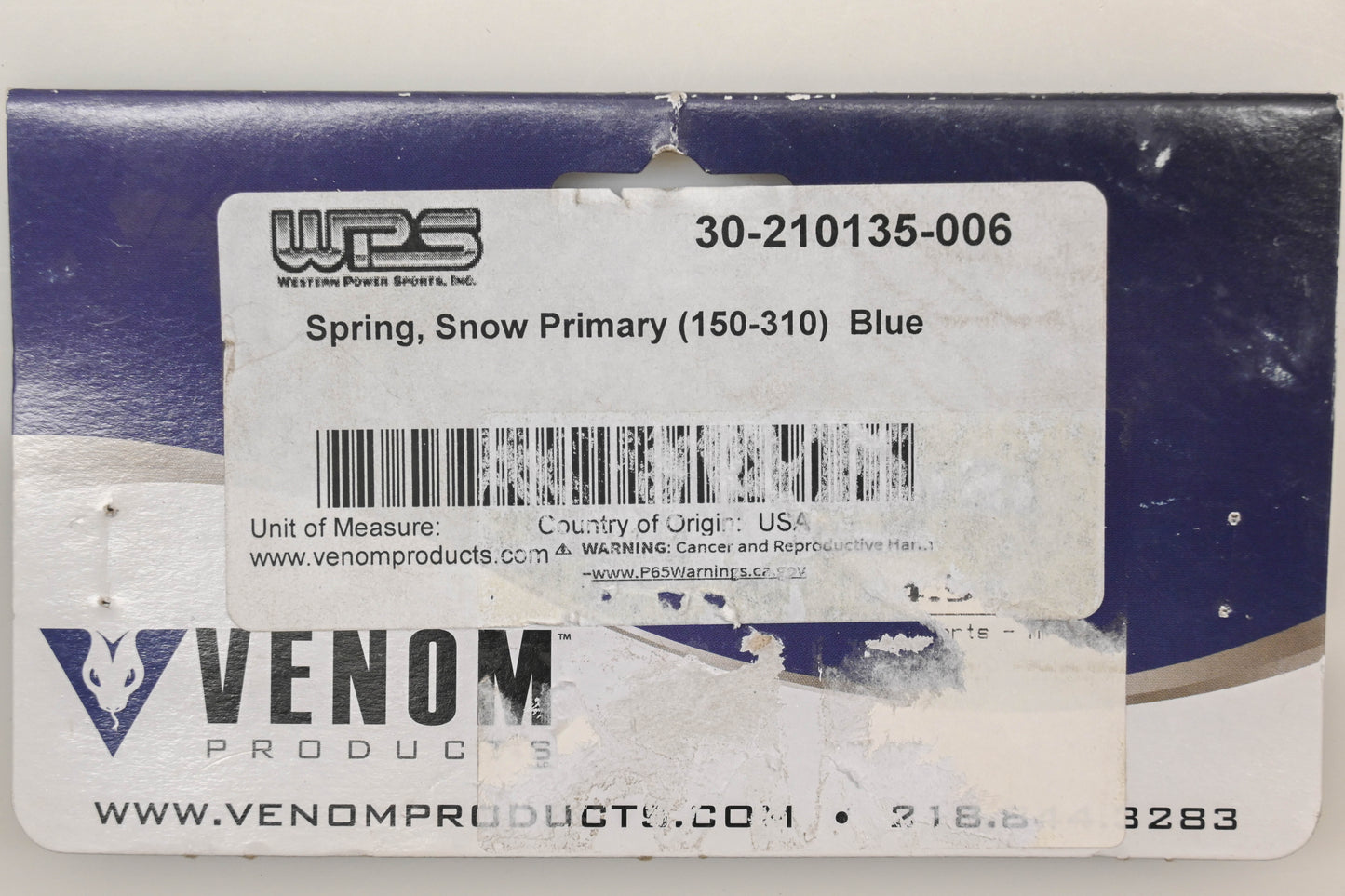 Venom 30-210135-006, 210135-006 Blue 150-310 Primary Clutch Spring NOS
