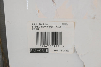 All Balls 531-0519, AB6-PO-8-334 6 Ball Heavy Duty Axle NOS