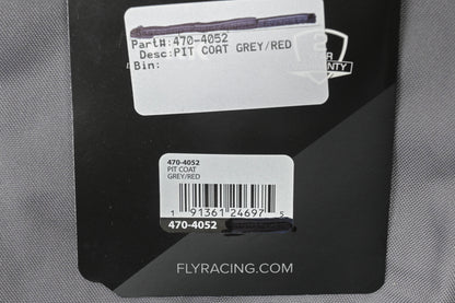 Fly Racing 470-4052 Grey/Red Pit Coat NOS