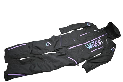 FXR 232912-1087-08 Womens Size 8 Black/Sky Blue-Lilac-White Fade Recruit Lite Monosuit NOS