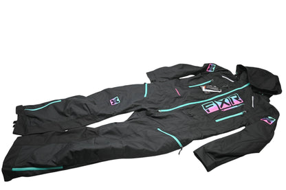 FXR 232912-1052-12 Womens Size 12 Black/Mint-E Pink Fade Recruit Lite Monosuit NOS
