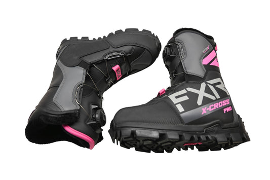 FXR 220707-1090-38 6M/8W/38EU Black/Fuchsia X-Cross Pro BOA Boots NOS