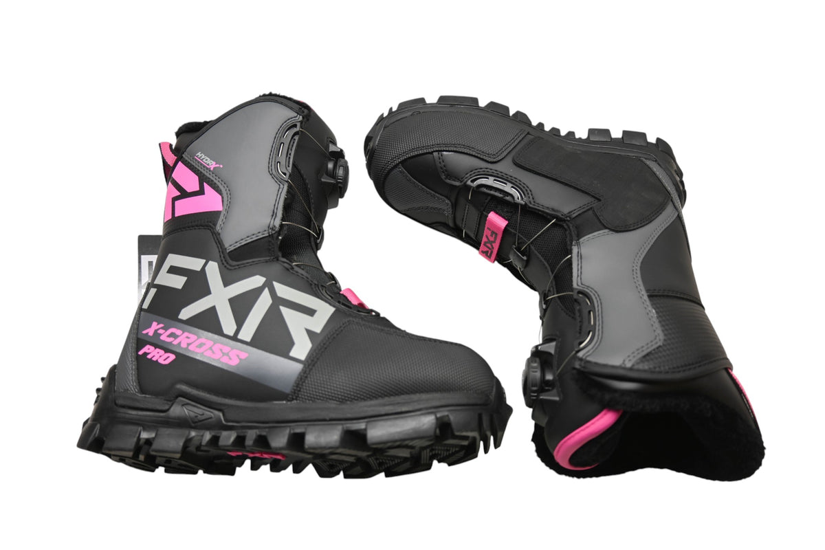 FXR 220707-1090-38 6M/8W/38EU Black/Fuchsia X-Cross Pro BOA Boots NOS