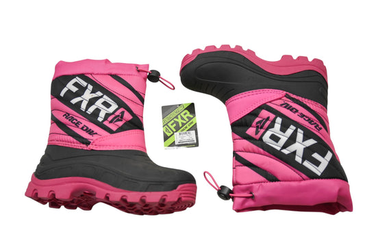 FXR 190717-1090-29 Youth Size 11 Black/Fuchsia Octane Boots NOS