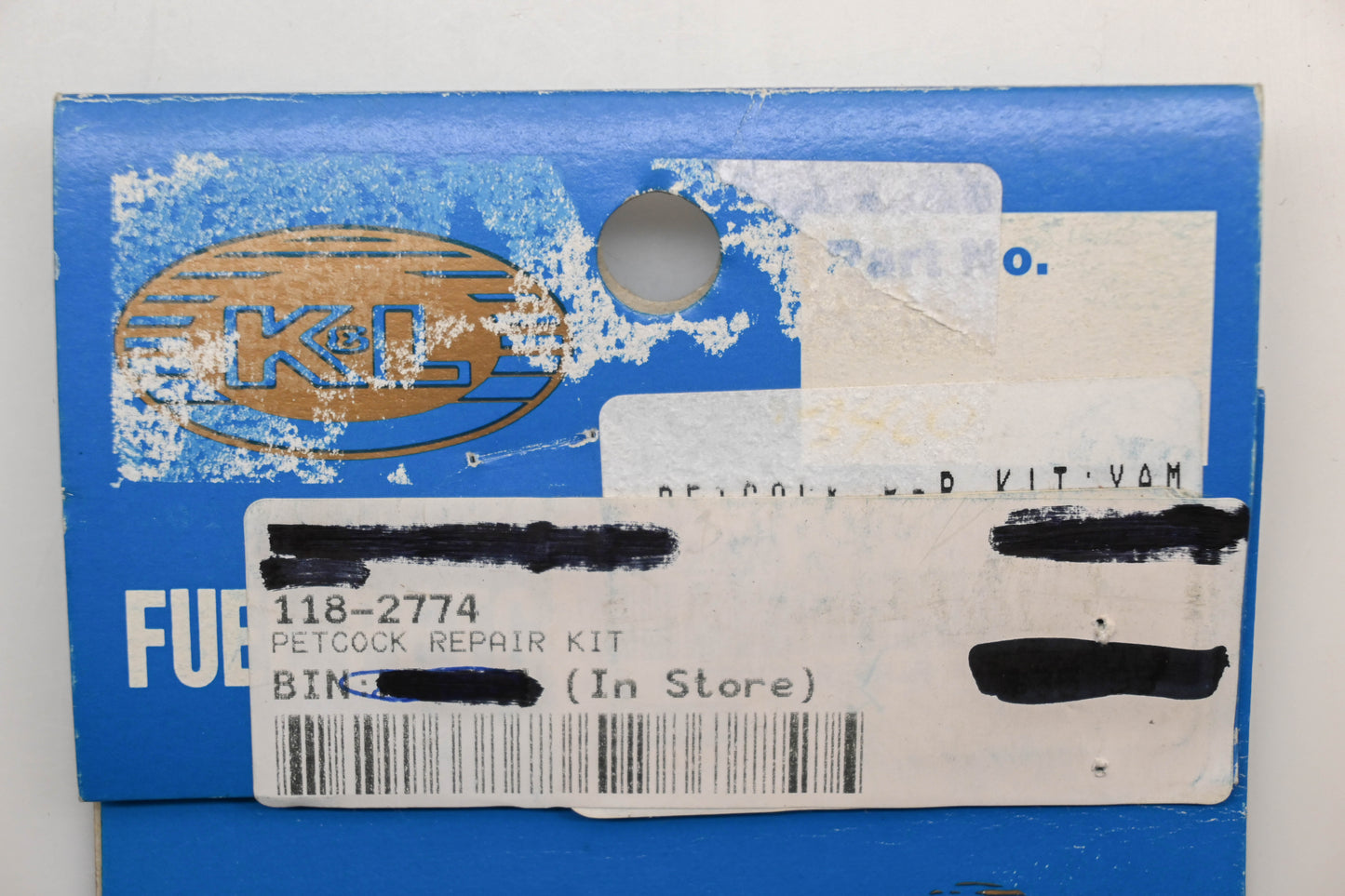 K&L 118-2774, 18-2774 Petcock Repair Kit NOS