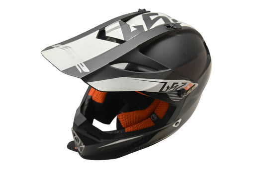 LS2 437-5022, MX437 Youth Small Black/Grey/White Fast Mini Helmet NOS