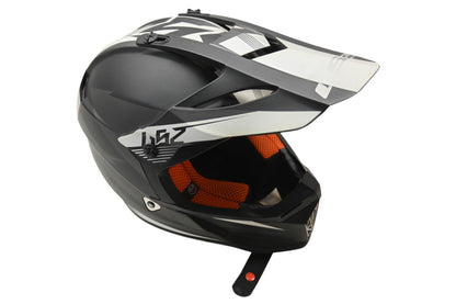 LS2 437-5022, MX437 Youth Small Black/Grey/White Fast Mini Helmet NOS