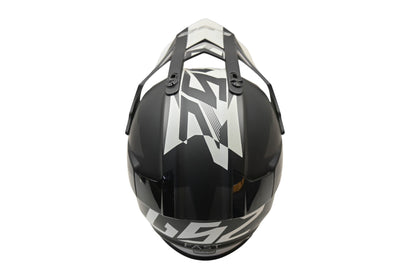 LS2 437-5022, MX437 Youth Small Black/Grey/White Fast Mini Helmet NOS