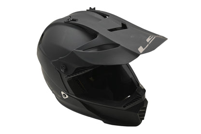 LS2 437G-4153, MX437-13 Medium Solid Matte Black Gate Youth Helmet NOS