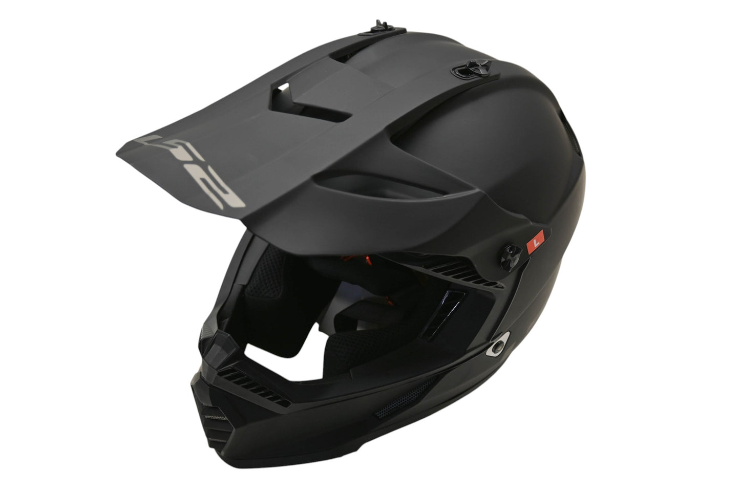 LS2 437G-4154, MX437-13 Large Solid Matte Black Gate Youth Helmet NOS