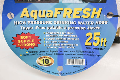Valterra W01-6300 5/8" x 25' High Pressure Drinking Water Hose NOS