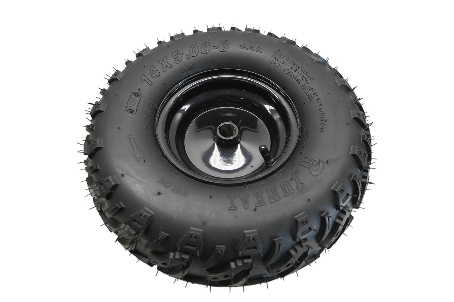 Drift Hero DH137, DH-P-141 14 X 5.00-6 Tubeless Rear Right Tire Assembly NOS