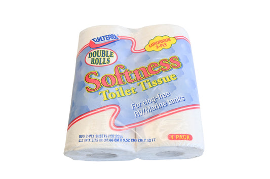 Valterra Q23638 2-Ply 4-Pack Softness Double Roll Toilet Tissue NOS