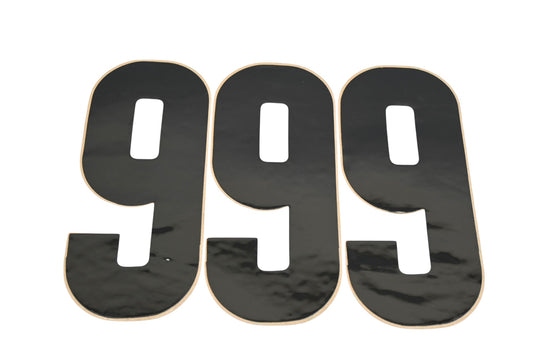 N-Style NIII-6B 6" x 2.75" Black #6 or #9 Decals Qty 3 NOS
