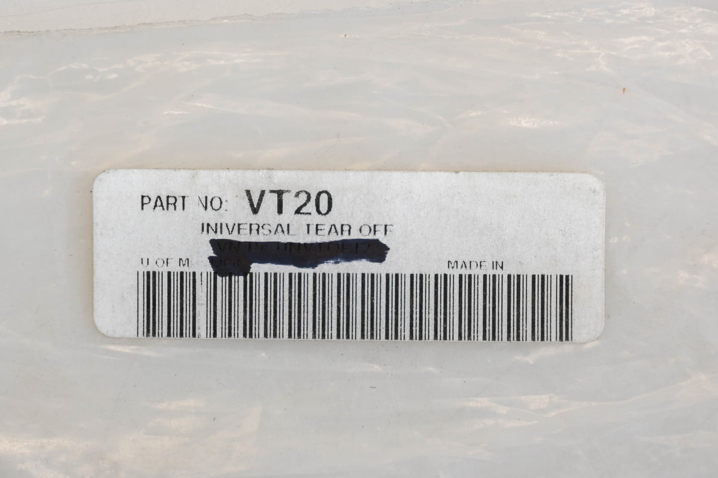 Smith VT20 Universal Tear-Off Lenses Qty 11 NOS