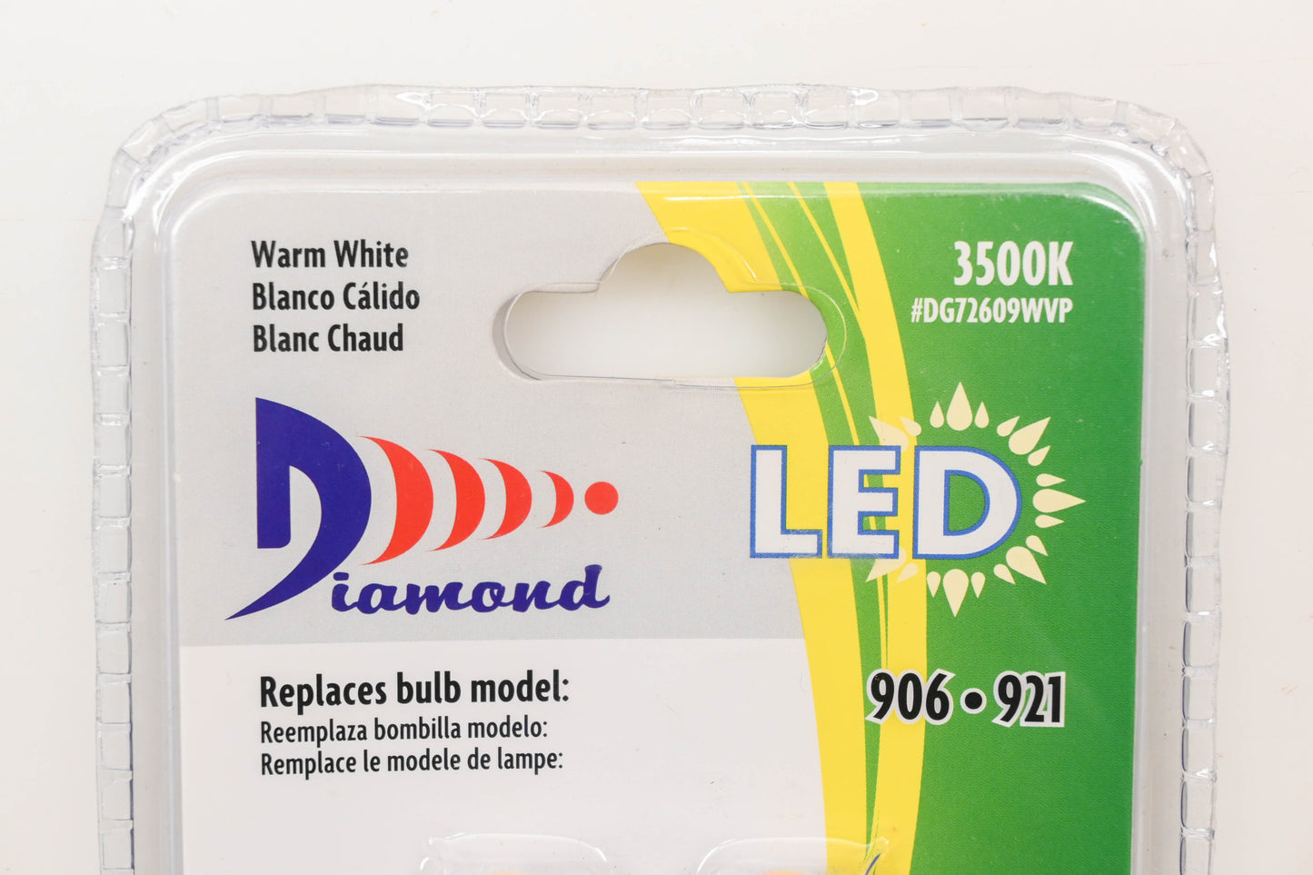 Diamond DG72609WVP Warm White LED Bulbs Qty 2 NOS