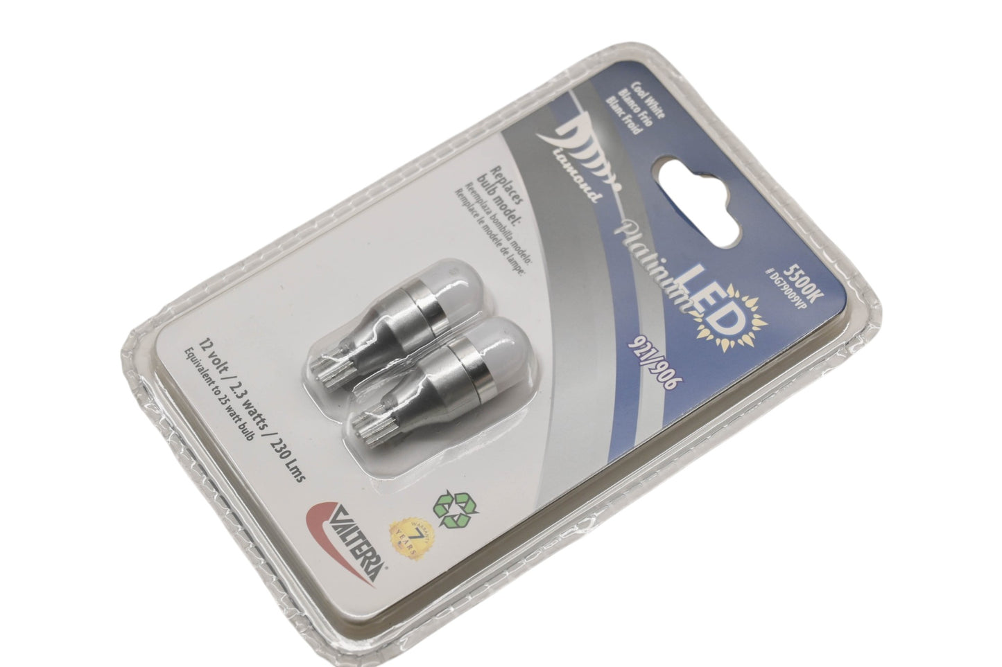 Diamond DG79009VP Cool White LED Bulbs Qty 2 NOS