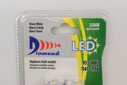 Diamond DG72623WVP Warm White LED Bulbs Qty 2 NOS