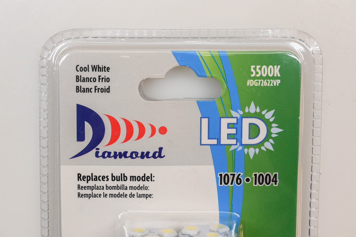 Diamond DG72622VP Cool White LED Bulbs Qty 2 NOS