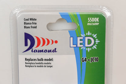 Diamond DG72611VP Cool White LED Bulbs Qty 2 NOS