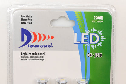 Diamond DG726116VP Cool White LED Bulbs Qty 6 NOS