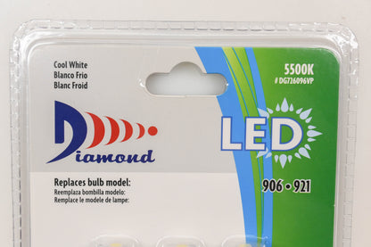 Diamond DG726096VP Cool White LED Bulbs Qty 6 NOS