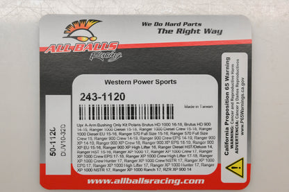 All Balls 243-1120 Upper A-Arm Bushing Kit NOS