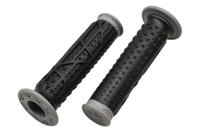 Fly Racing 24-1161 Grey/Black Pilot II Grips Qty 2 NOS