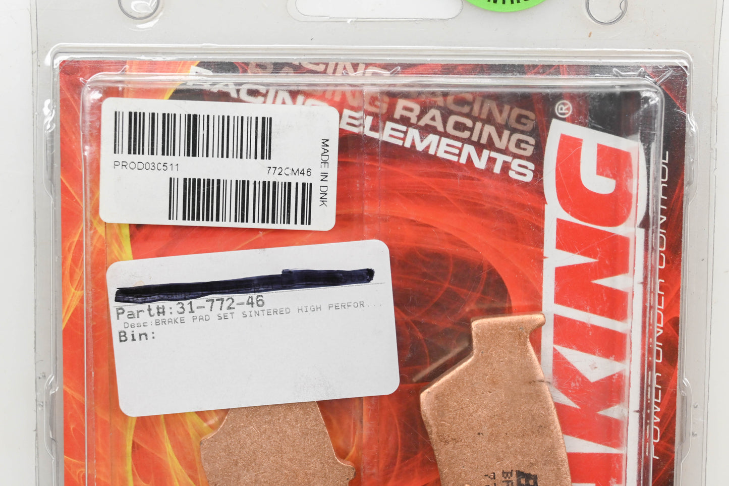 Braking 772CM46, 31-772-46 Sintered High Performance Brake Pad Kit NOS
